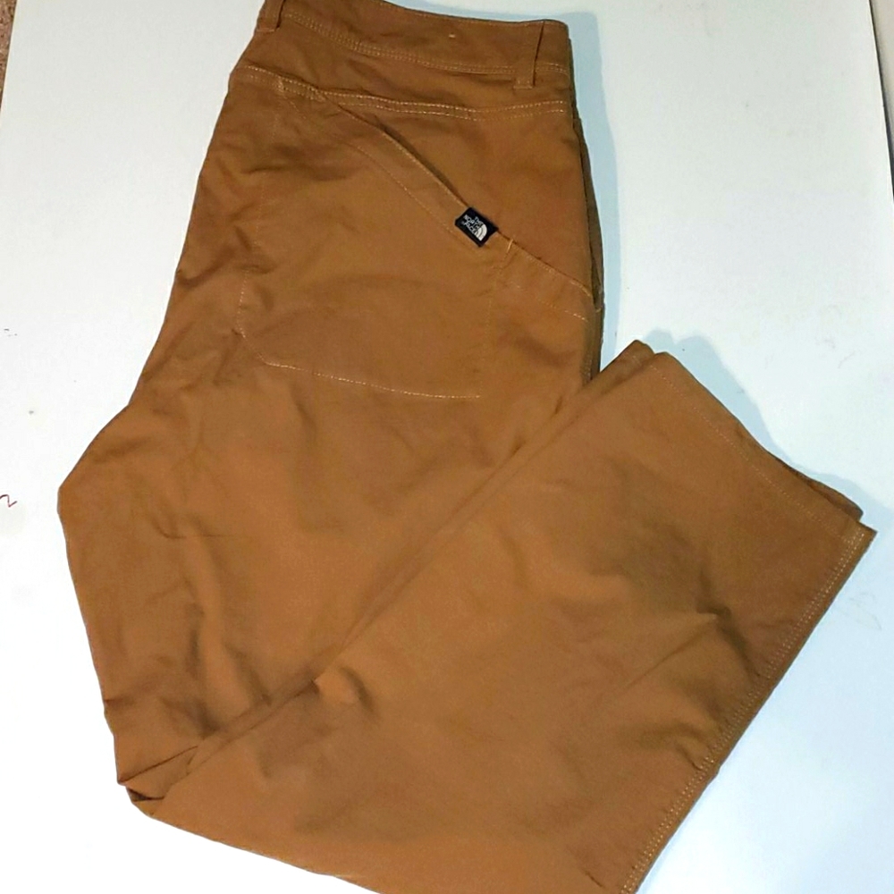 The North Face woman's size 14 tan crop pants